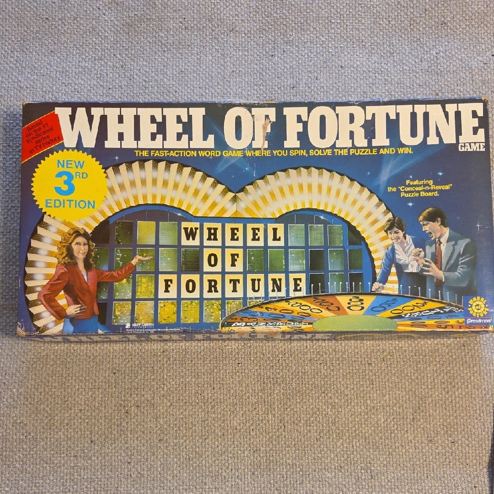 Vintage Wheel of Fortune 3rd edition 1985 Board Game Complete